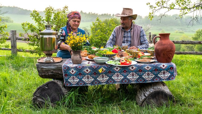 آشپزی در طبیعت آذربایجان خانم فرناز - یک قابلمه غذای روستایی آسان و خوشمزه