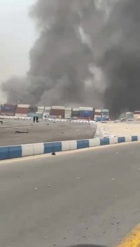 انفجار در بندرعباس شهید رجایی با خسارت شدید