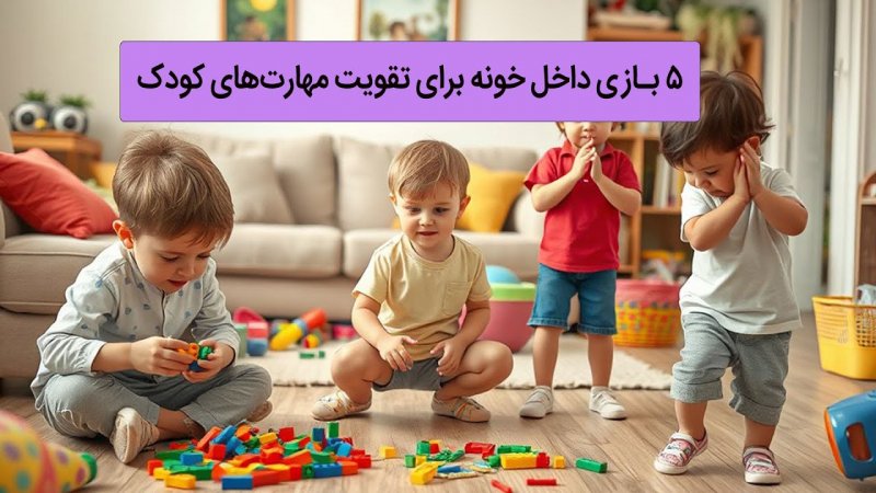 5 بازی داخل خونه برای بچه های بالای 3 سال – تقویت هوش و سرگرمی