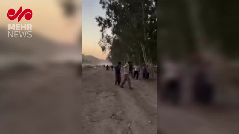 لحظاتی پس از انفجار در قصرشیرین