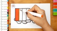 نقاشی کامیون کودکان - آموزش نقاشی کودکان - نقاشی کامیون فالو=فالو