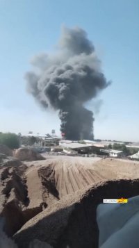 آتش‌ سوزی مشهد حریق کارخانه موتورسیکلت است
